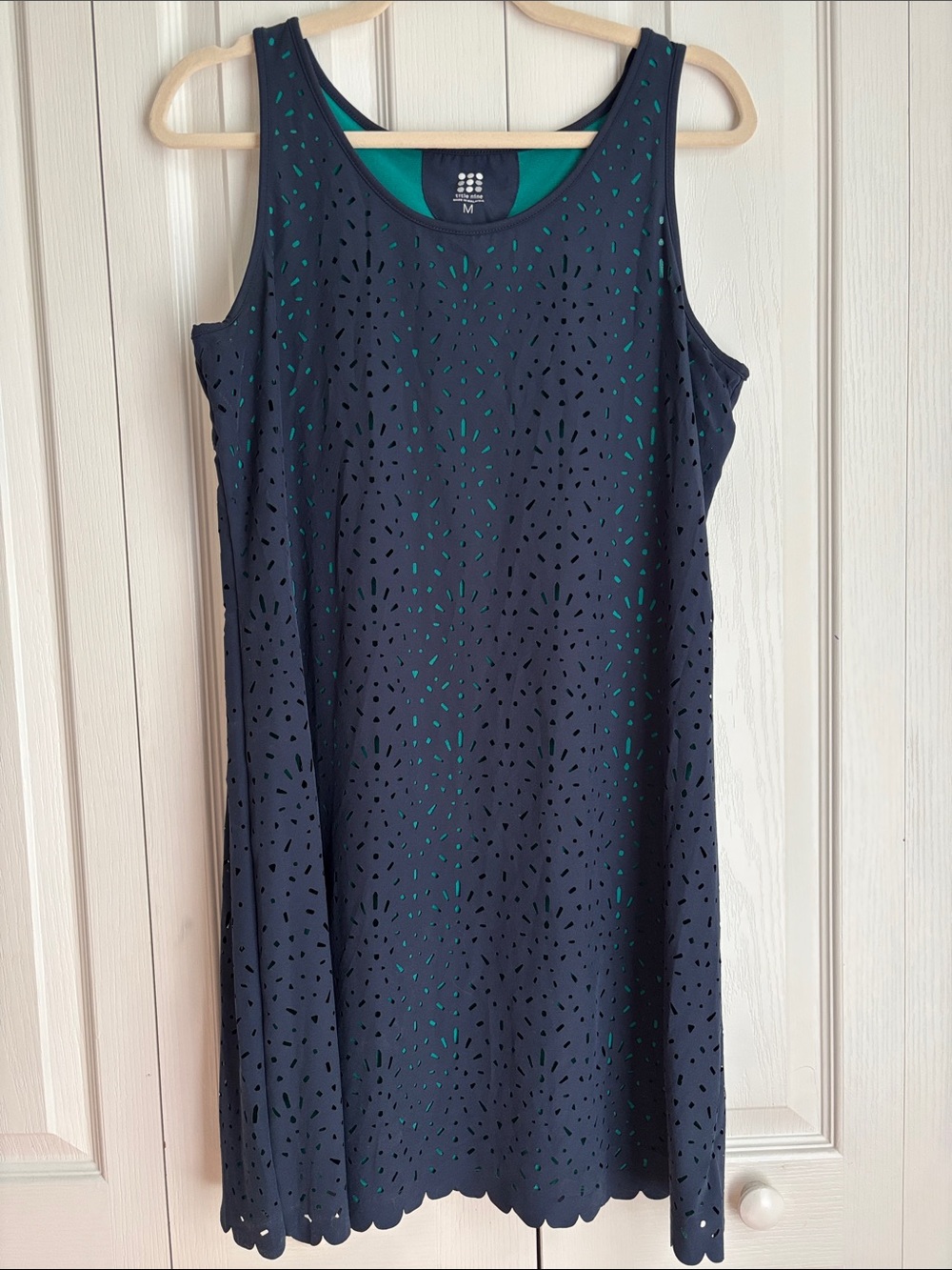Title Nine Athletic Dress. Size Medium. Blue and Green